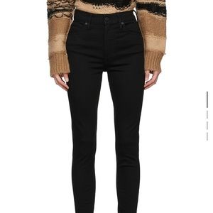 LEVI MILE HIGH BLACK HIGH WAISTED JEANS